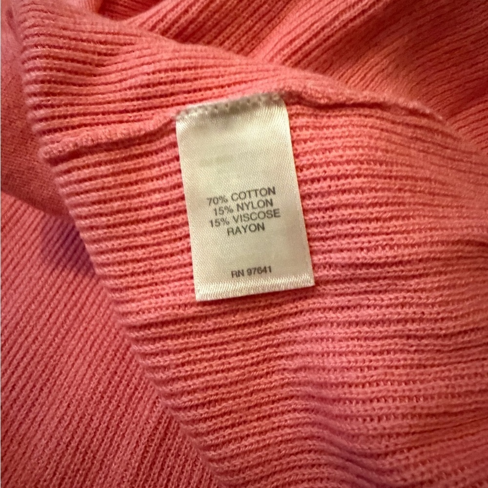 J. Jill tunic lagenlook ribbed top with tortoise shell buttons - Picture 8 of 11
